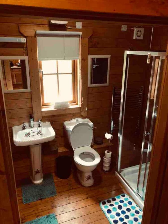 George Cabin - Log Cabin In Wales With Hot Tub 纽敦 外观 照片