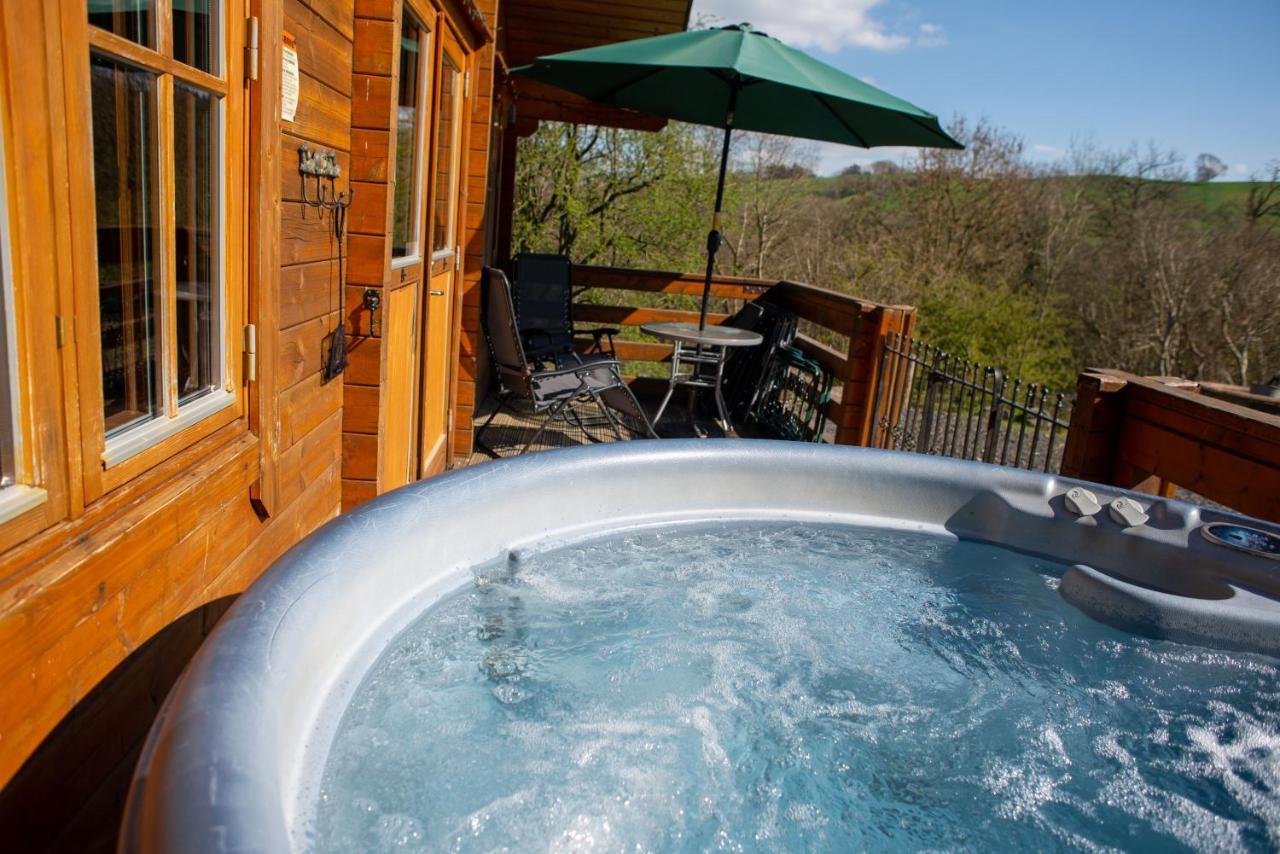 George Cabin - Log Cabin In Wales With Hot Tub 纽敦 外观 照片